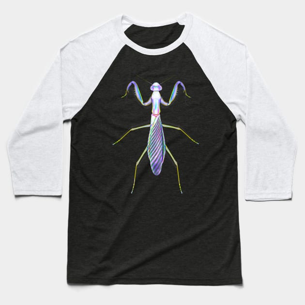 Graphic Mantis Baseball T-Shirt by crunchysqueak